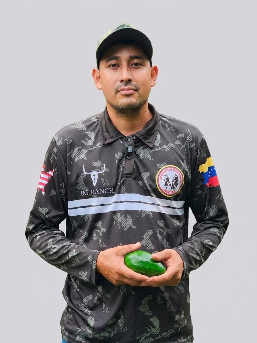 Foto de Wilfer Duarte, productor en el estado Lara